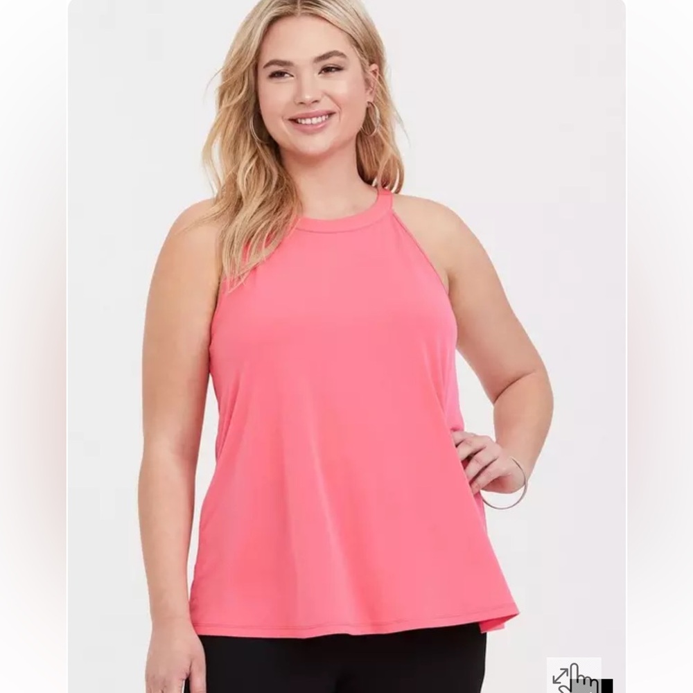 Torrid rose thorn Studio Knit High Neck Tank size large